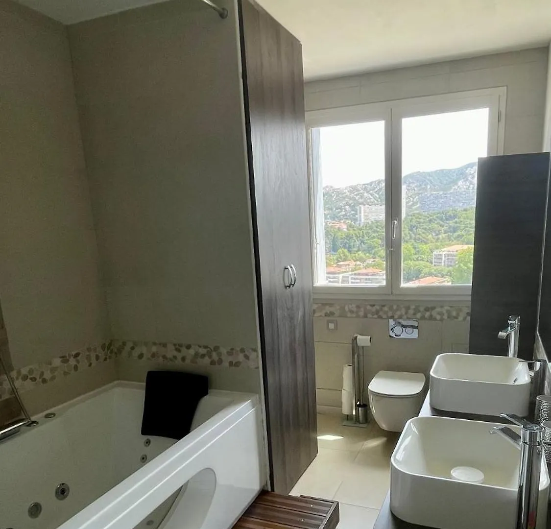 Vue Mer Epoustouflante - Appartement 6 Pers Marseille France